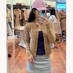 Polo Ralph Lauren Women’s Cable-Knit Wool-Cashmere Cardigan